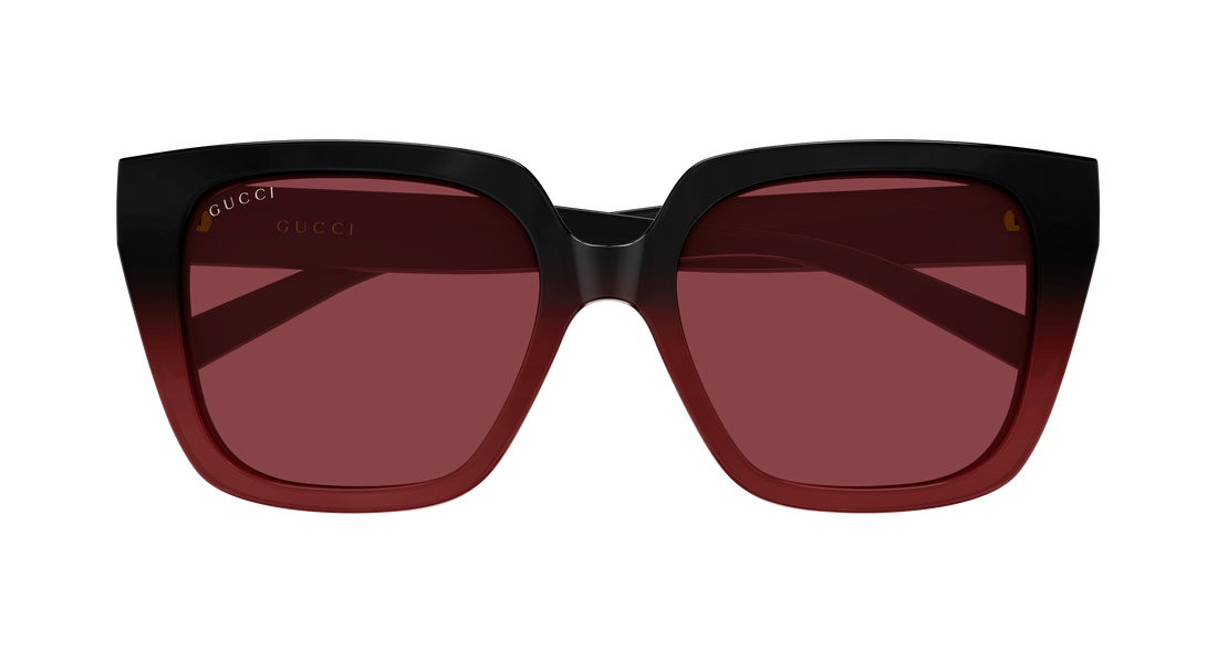 Óculos de sol gucci gg2102s 004 negro butterfly femenino tamanho 54mm - Vista de detalhe