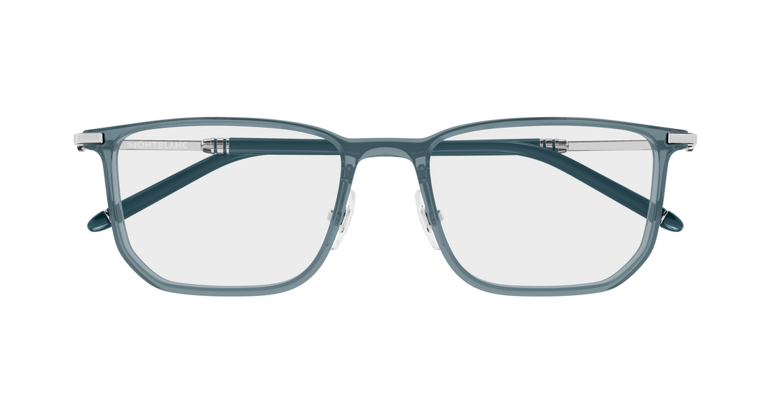 Óculos graduados montblanc mb0523o 003 gris rectangular / squared masculino tamanho 54mm - Vista de detalhe