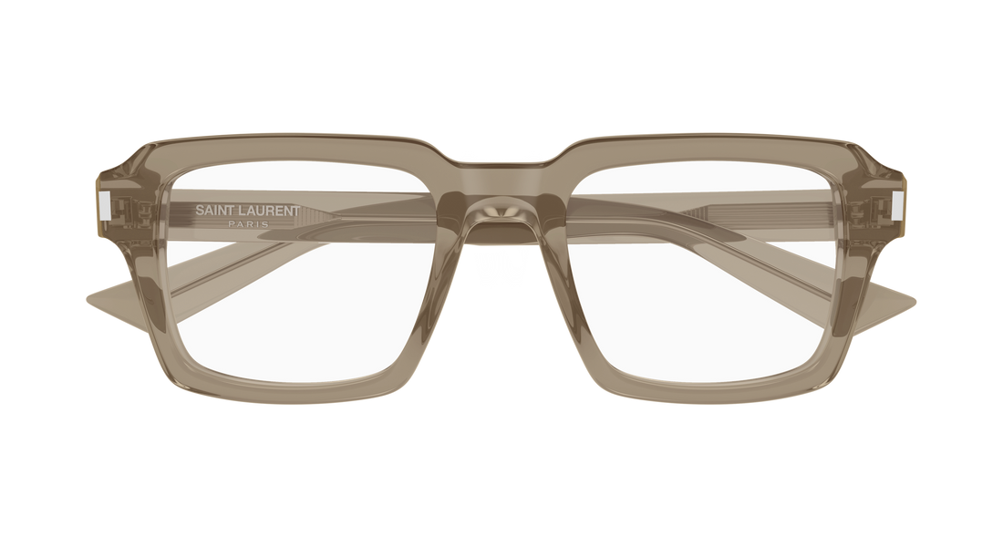 Óculos graduados saint laurent sl 947 opt 005 marron rectangular / squared masculino tamanho 50mm - Vista de detalhe