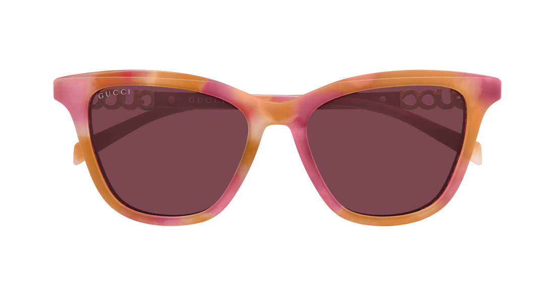 Occhiali da sole gucci gg2032s 005 havana cat eye femenino taglia 52mm - Vista dettagliata