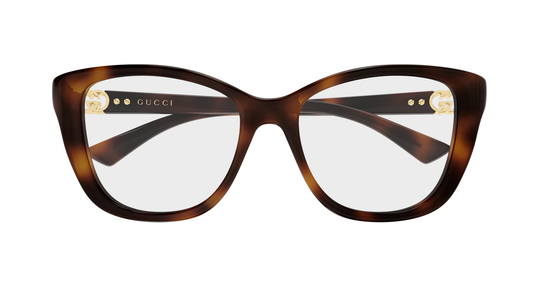 Briller gucci gg2195o 002 havana cat eye femenino størrelse 53mm - Detaljeret visning