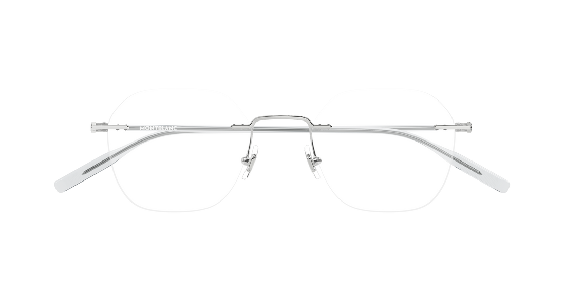 Briller montblanc mb0471o 004 plateado round/oval/panthos masculino størrelse 50mm - Detaljeret visning