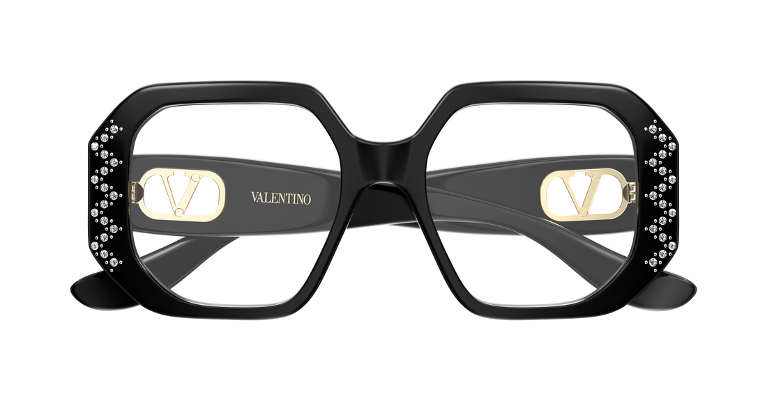 Gafas graduadas valentino vg0003o 004 negro geometrical/directional femenino talla 51mm - Vista de detalle