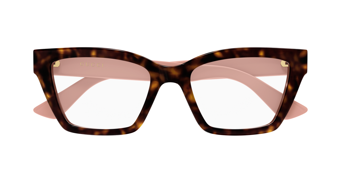 Brillen gucci gg1715o 017 havana cat eye femenino größe 55mm - Detailansicht
