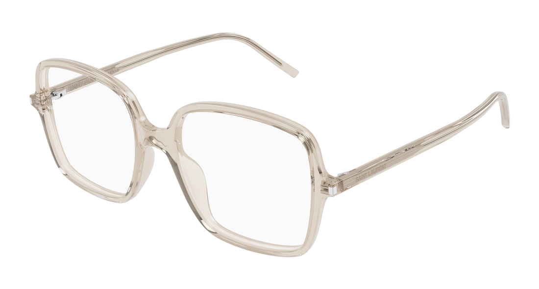 Briller saint laurent sl 892 004 beige rectangular / squared femenino størrelse 53mm - Hovedvisning
