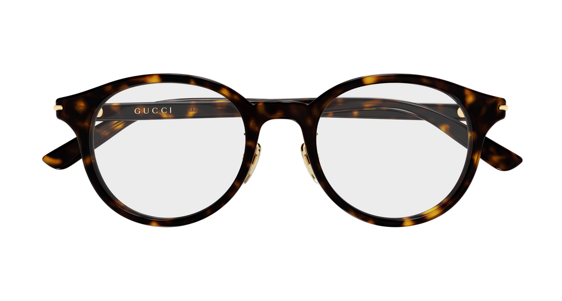 Occhiali da vista gucci gg2142oj 002 havana round/oval/panthos masculino taglia 49mm - Vista dettagliata