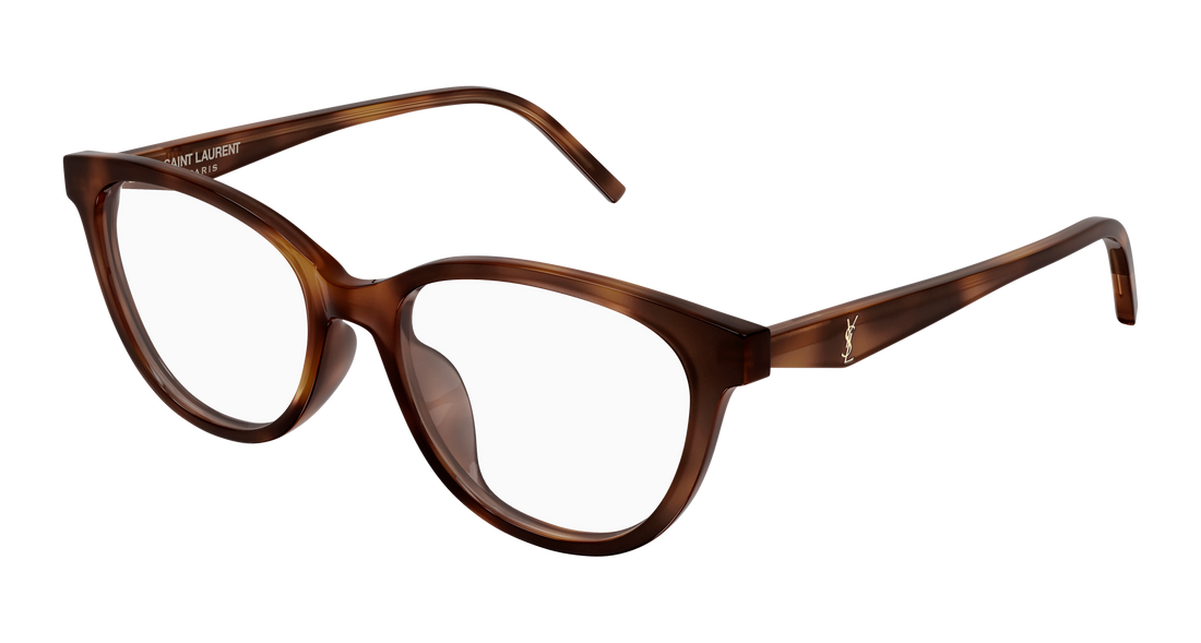Prescription glasses saint laurent sl m188/f 003 havana cat eye femenino size 53mm - Main view