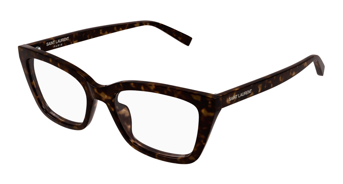 Brillen saint laurent sl 911 002 havana cat eye femenino größe 53mm - Hauptansicht