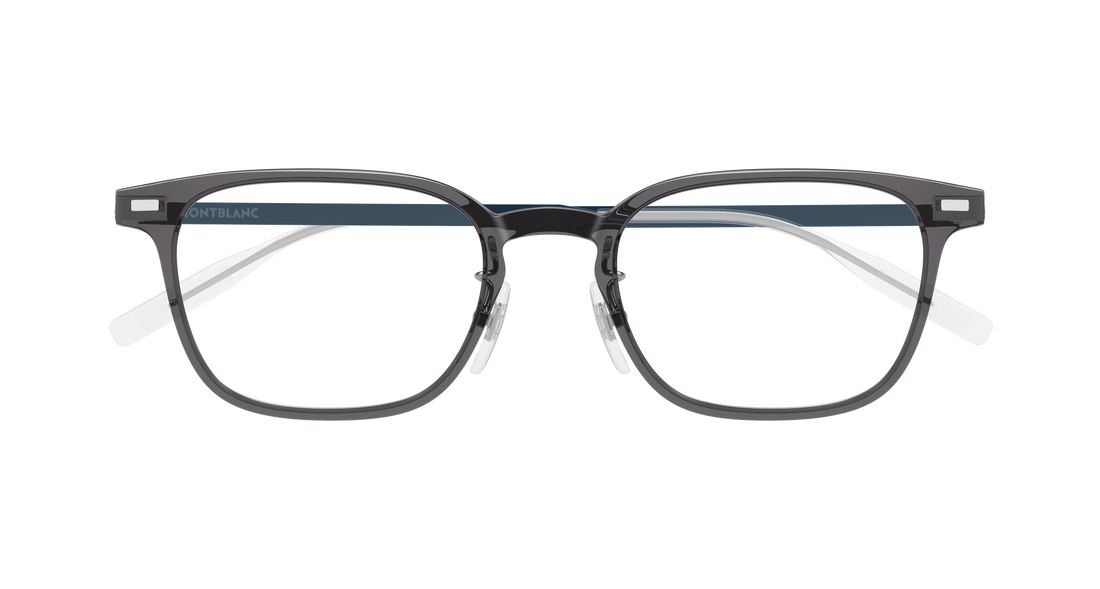 Occhiali da vista montblanc mb0467ol 010 gris rectangular / squared masculino taglia 54mm - Vista dettagliata