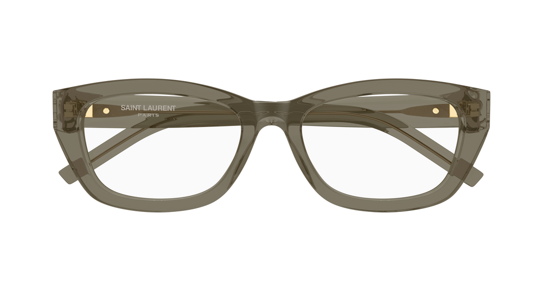 Prescription glasses saint laurent sl m153 opt 005 marron cat eye femenino size 55mm - Detailed view