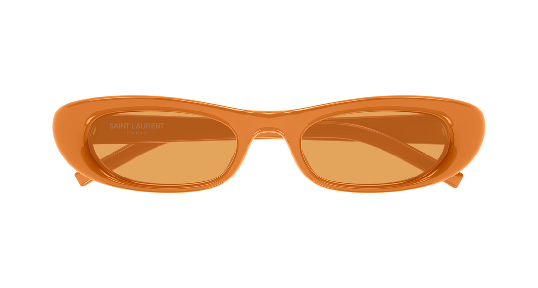 Occhiali da sole saint laurent sl 557 shade plump 005 naranja rectangular / squared femenino taglia 53mm - Vista dettagliata