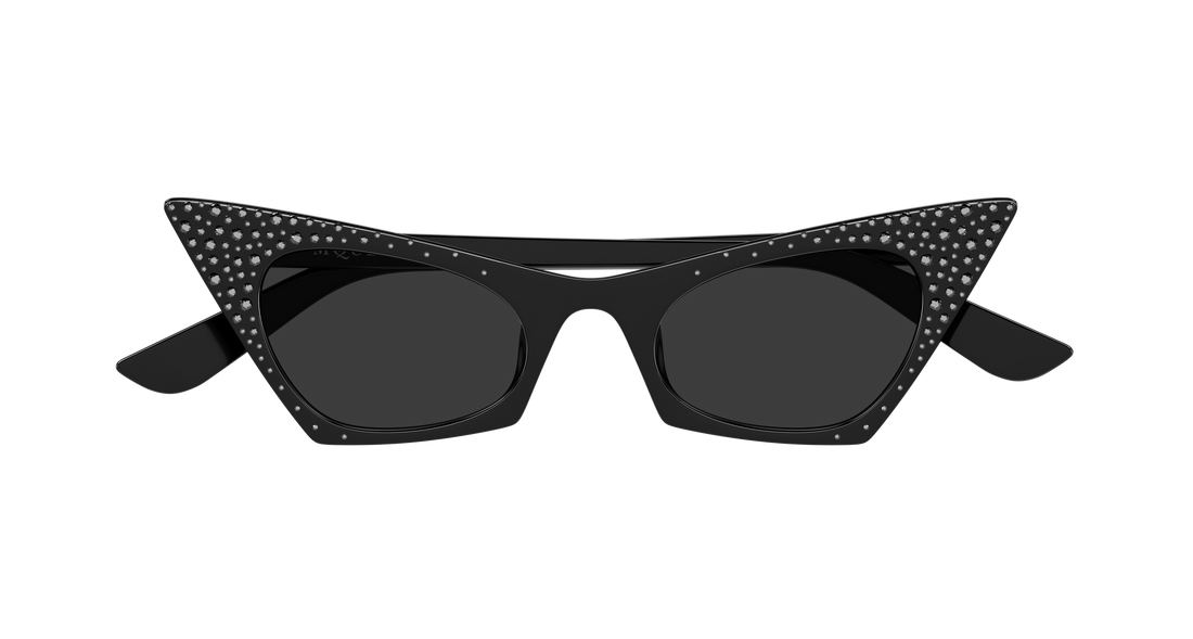 Sonnenbrillen alexander mcqueen am0557s 005 negro cat eye femenino größe 48mm - Detailansicht