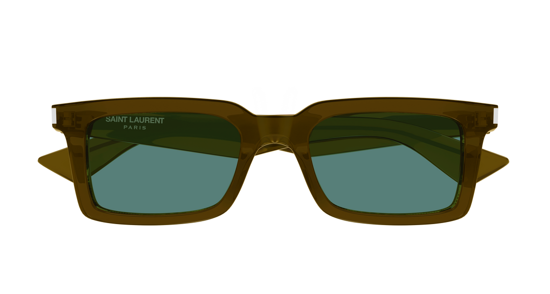 Sunglasses saint laurent sl 860 004 marron rectangular / squared masculino size 52mm - Detailed view
