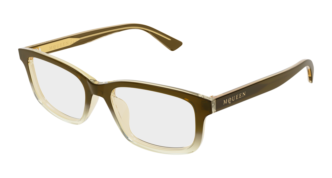 Gafas graduadas alexander mcqueen am0575o 012 marron cat eye masculino talla 56mm - Vista principal
