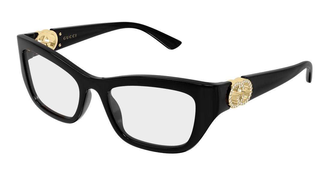 Brillen gucci gg2125o 003 negro cat eye femenino größe 52mm - Hauptansicht