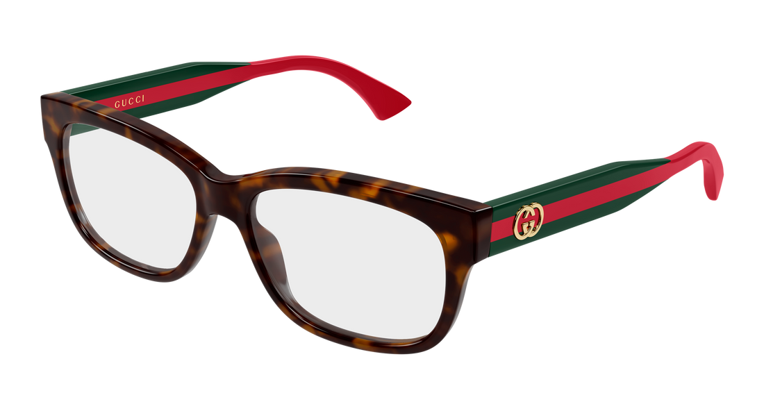 Occhiali da vista gucci gg0278oan 002 havana cat eye femenino taglia 55mm - Vista principale