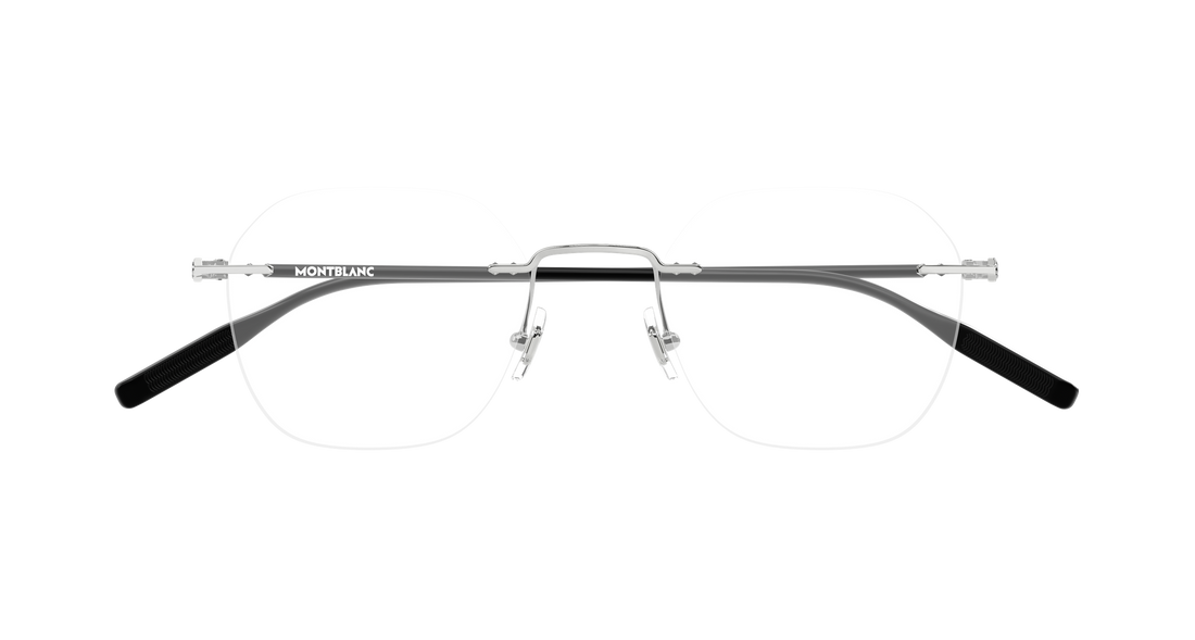 Glasögon montblanc mb0471o 002 plateado round/oval/panthos masculino storlek 50mm - Detaljvy