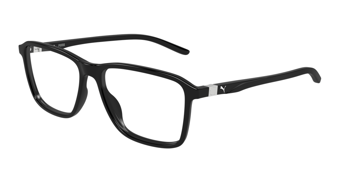 Gafas graduadas puma pu0536o 001 negro rectangular / squared masculino talla 55mm - Vista principal