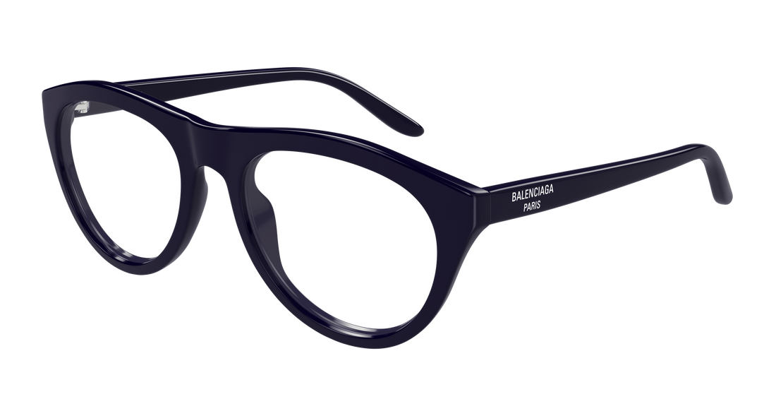 Lunettes de vue balenciaga bb0533o 006 azul pilot/navigator unisex taille 55mm - Vue principale