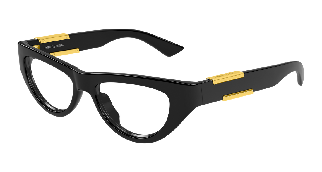 Óculos graduados bottega veneta bv1454o 001 negro cat eye femenino tamanho 51mm - Vista principal