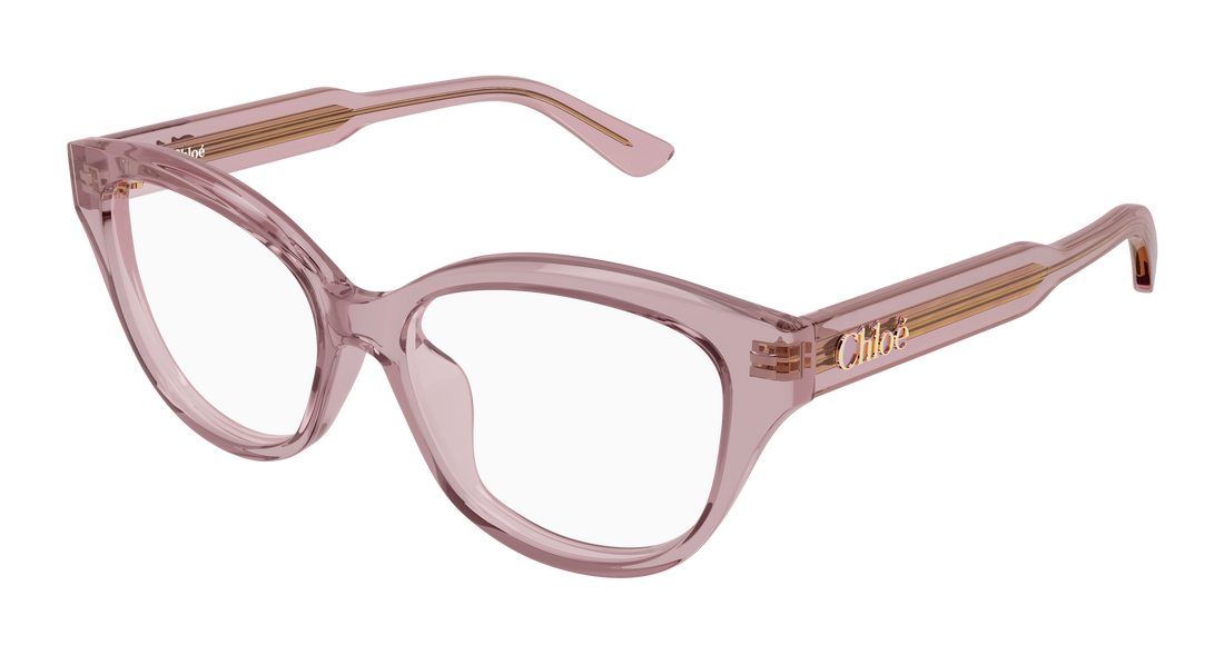 Brillen chloé ch0381ol 004 rosa cat eye femenino größe 51mm - Hauptansicht
