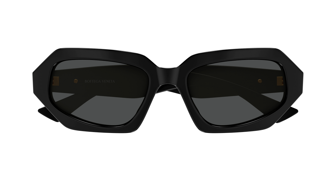 Óculos de sol bottega veneta bv1502s 001 negro rectangular / squared unisex tamanho 54mm - Vista de detalhe
