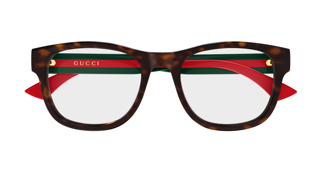 Brillen gucci gg0004onn 002 havana rectangular / squared masculino größe 53mm - Detailansicht
