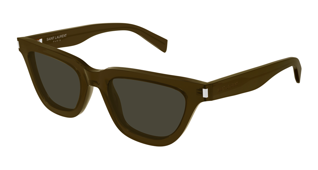 Óculos de sol saint laurent sl 462 sulpice 021 marron cat eye femenino tamanho 53mm - Vista principal