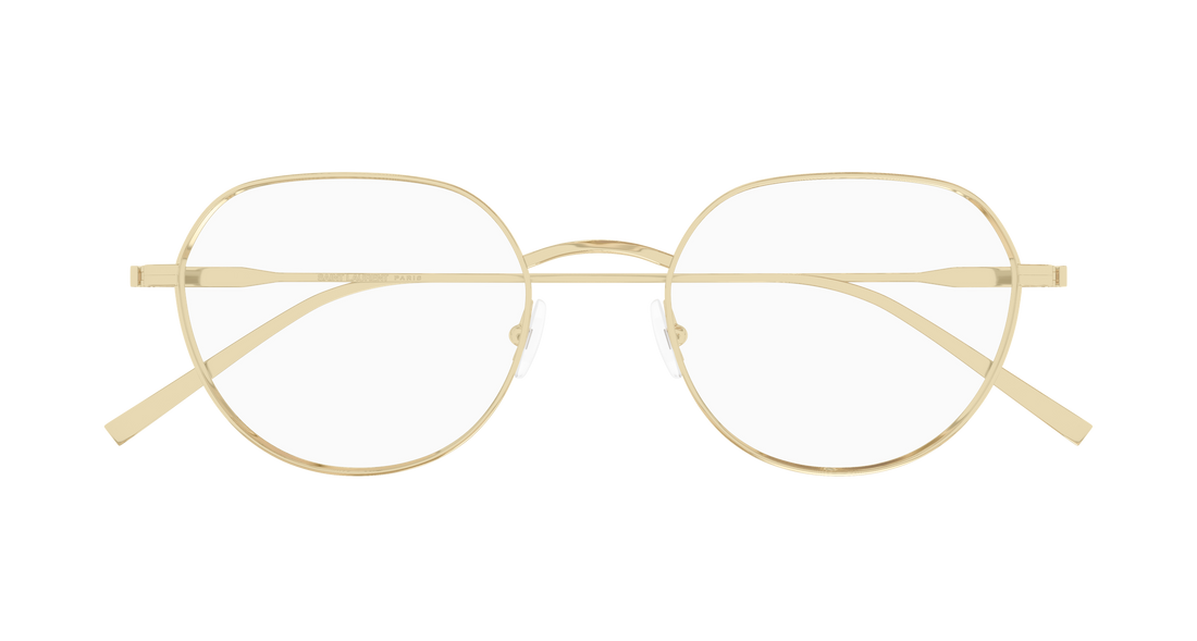 Prescription glasses saint laurent sl 953 opt 003 dorado round/oval/panthos masculino size 51mm - Detailed view