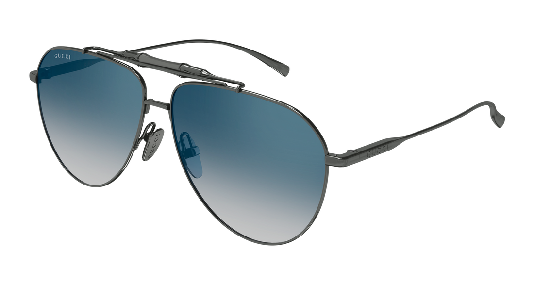 Lunettes de soleil gucci gg2064s 003 plateado pilot/navigator masculino taille 60mm - Vue principale