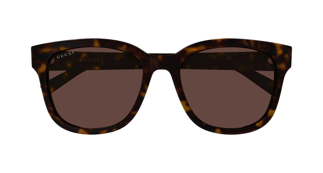 Occhiali da sole gucci gg2126sk 002 havana round/oval/panthos femenino taglia 55mm - Vista dettagliata