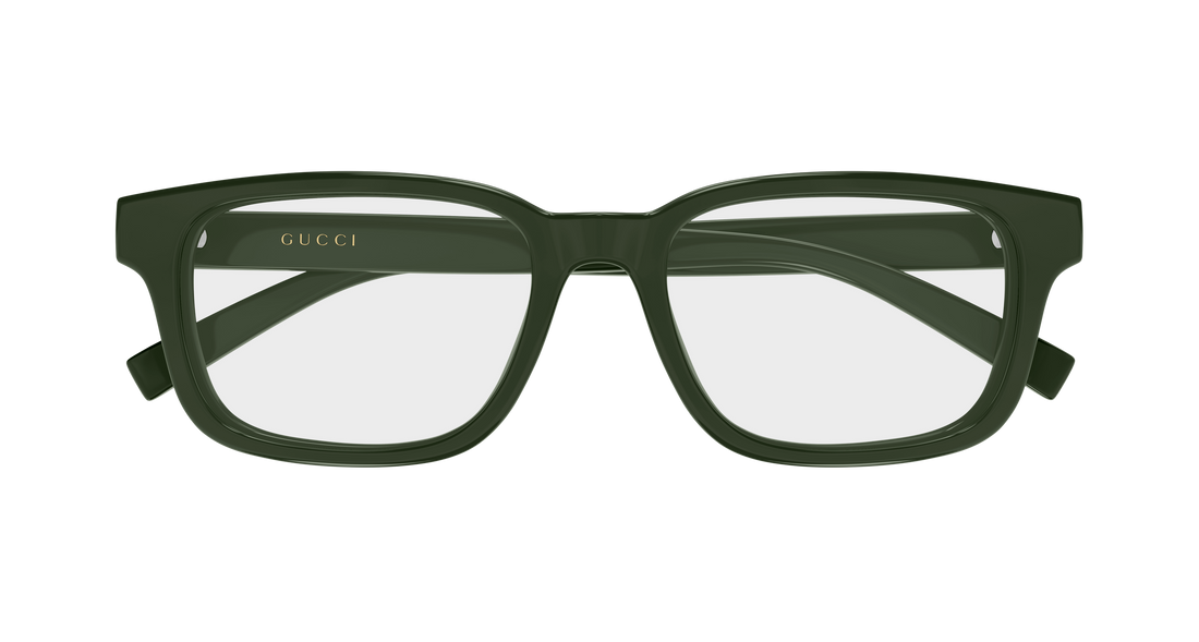 Occhiali da vista gucci gg2107ol 008 verde rectangular / squared masculino taglia 57mm - Vista dettagliata