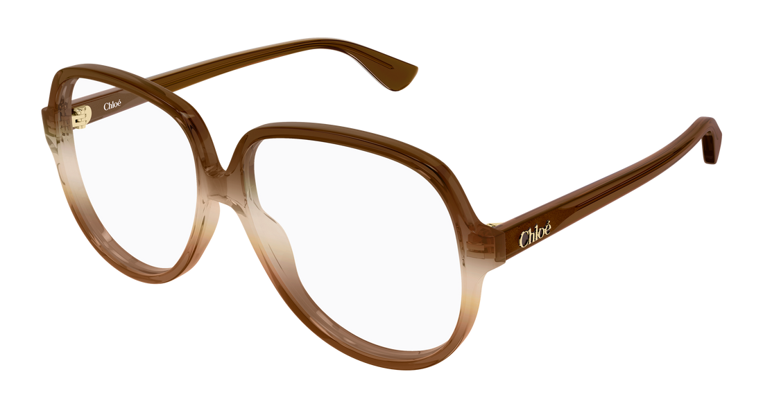 Óculos graduados chloé ch0391o 005 marron rectangular / squared femenino tamanho 59mm - Vista principal