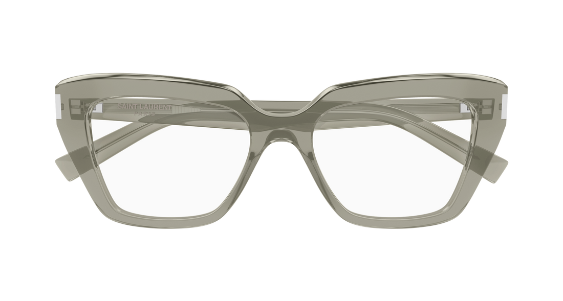 Prescription glasses saint laurent sl 829 005 marron cat eye femenino size 54mm - Detailed view