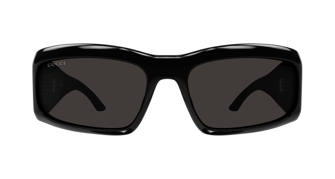 Óculos de sol gucci gg2273s 001 negro rectangular / squared unisex tamanho 63mm - Vista de detalhe