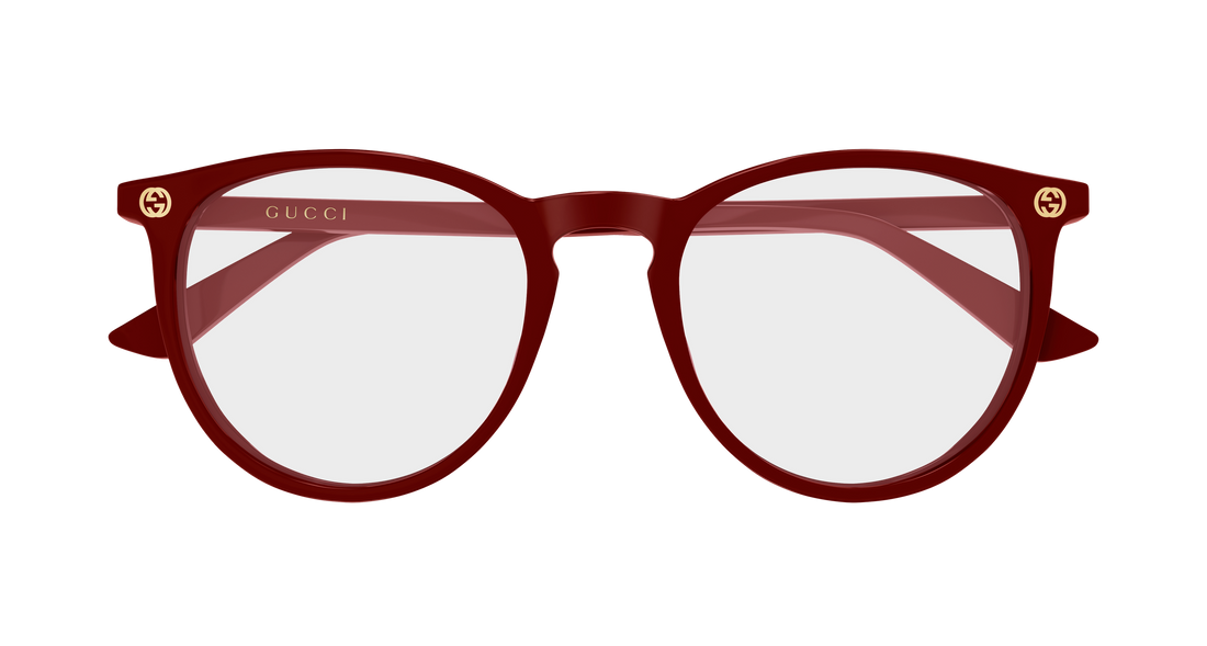 Occhiali da vista gucci gg0027o 021 burdeos round/oval/panthos femenino taglia 52mm - Vista dettagliata