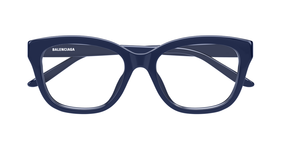 Lunettes de vue balenciaga bb0534o 012 azul butterfly femenino taille 55mm - Vue détaillée