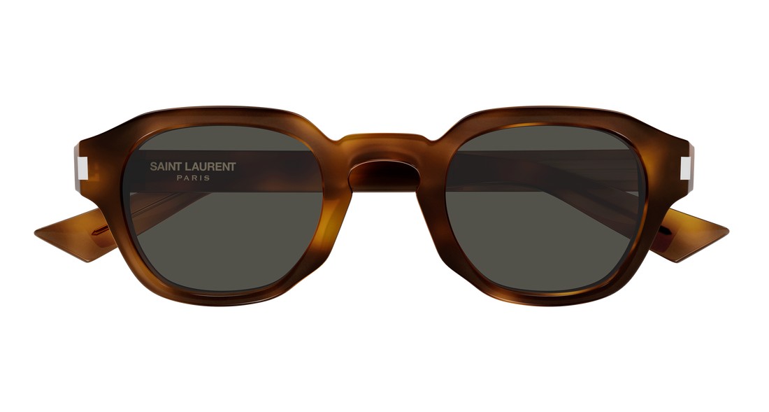 Óculos de sol saint laurent sl 946 002 havana round/oval/panthos masculino tamanho 46mm - Vista de detalhe