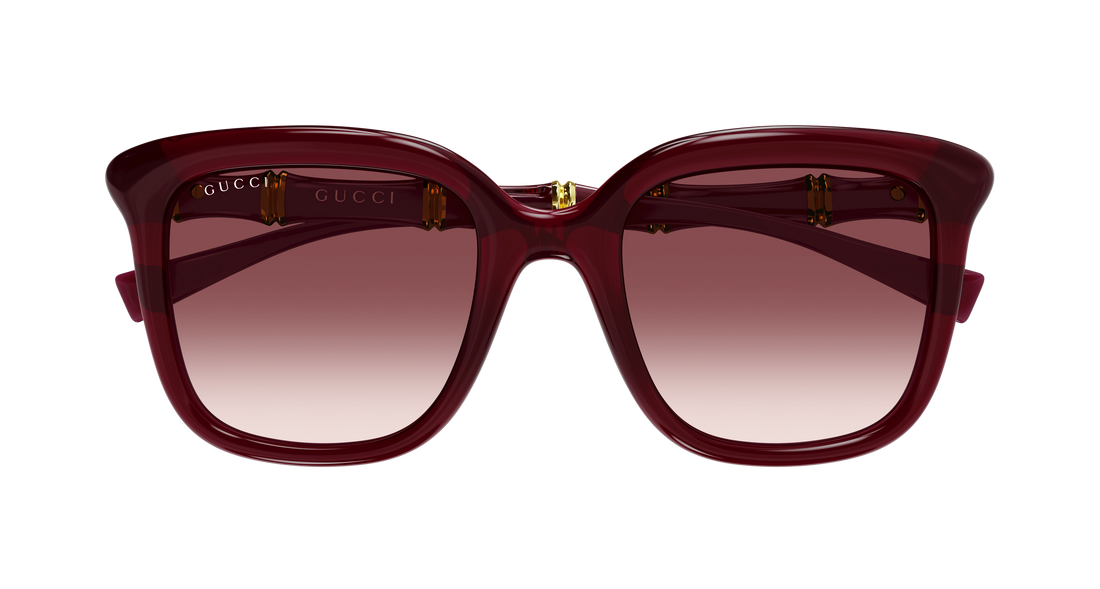 Lunettes de soleil gucci gg2058s 003 rojo rectangular / squared femenino taille 52mm - Vue détaillée