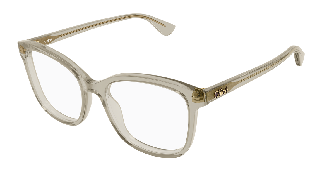 Óculos graduados chloé ch0393o 003 verde cat eye femenino tamanho 54mm - Vista principal