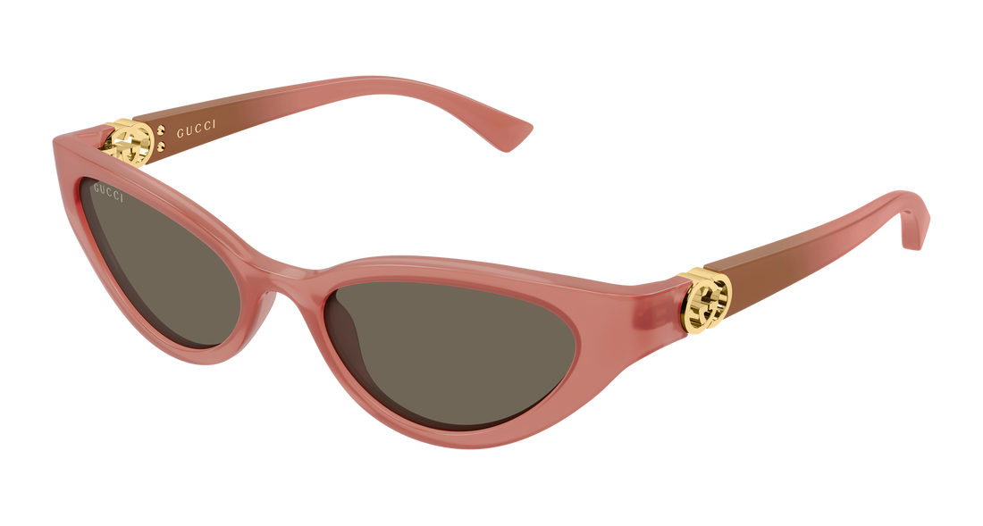 Solbriller gucci gg2194s 005 rosa cat eye femenino størrelse 52mm - Hovedvisning