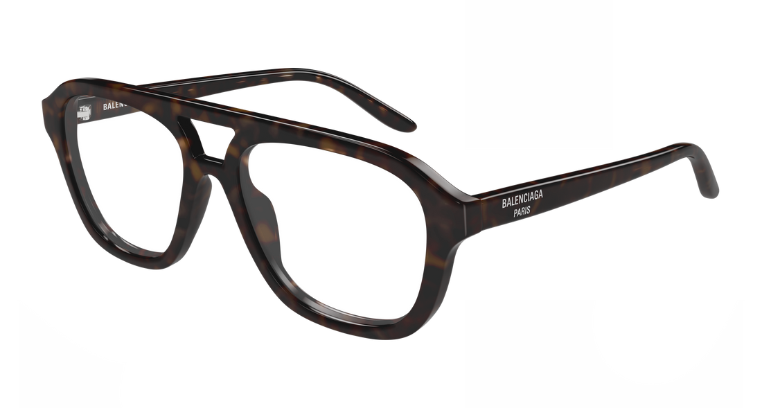Óculos graduados balenciaga bb0529o 002 havana pilot/navigator masculino tamanho 55mm - Vista principal