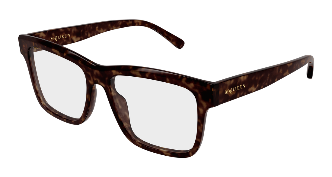 Gafas graduadas alexander mcqueen am0582o 002 havana rectangular / squared unisex talla 54mm - Vista principal