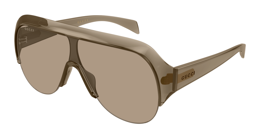 Óculos de sol gucci gg2023s 005 marron mask femenino tamanho 99mm - Vista principal