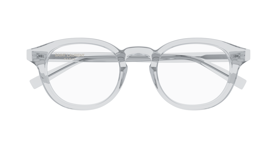 Óculos graduados saint laurent sl 907 009 gris cat eye masculino tamanho 51mm - Vista de detalhe