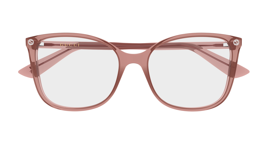 Occhiali da vista gucci gg0026o 029 rosa cat eye femenino taglia 53mm - Vista dettagliata