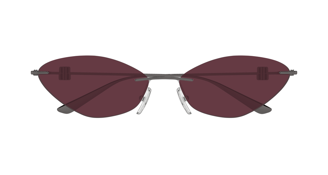 Óculos de sol balenciaga bb0536s 004 plateado geometrical/directional femenino tamanho 63mm - Vista de detalhe