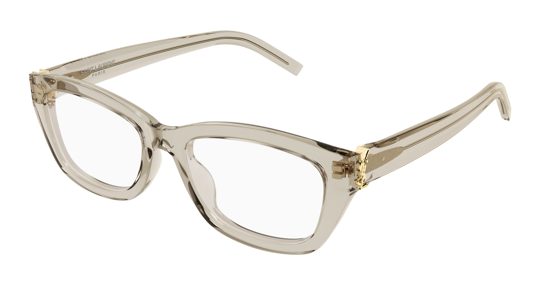 Brillen saint laurent sl m153 opt 004 beige cat eye femenino größe 55mm - Hauptansicht