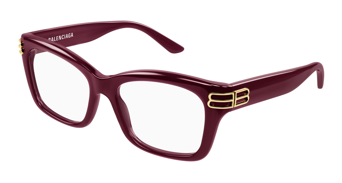 Occhiali da vista balenciaga bb0472o 004 burdeos rectangular / squared femenino taglia 54mm - Vista principale