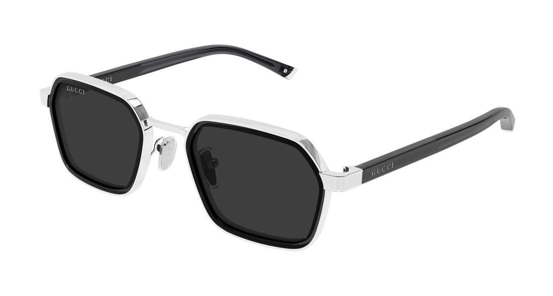 Lunettes de soleil gucci gg2074s 001 plateado rectangular / squared masculino taille 51mm - Vue principale